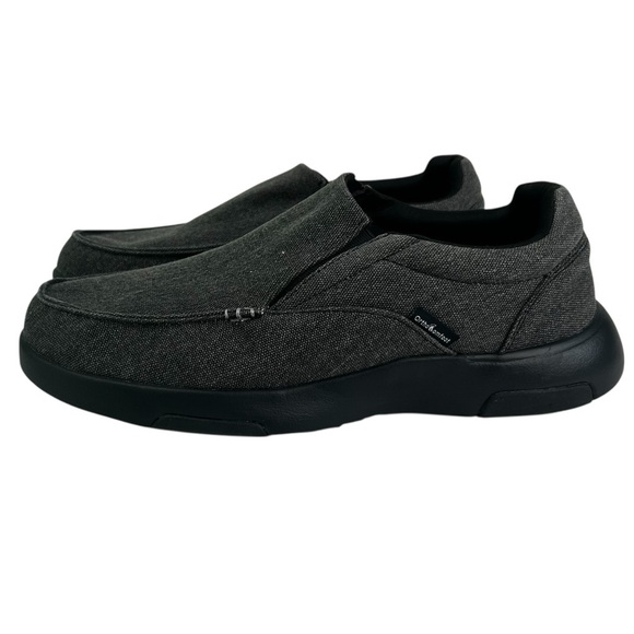 Ortho Comfoot ZGBX02 Mens Black Gray Canvas Low Top Slip-On Shoes EU 43 US 9.5 - Picture 6 of 13